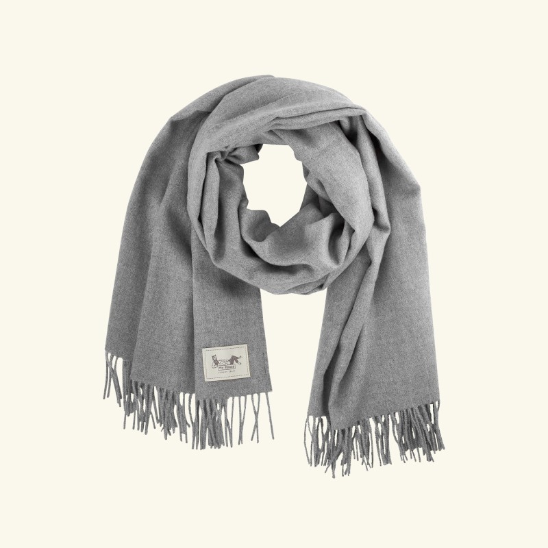 Szal z alpaki classic 100% baby alpaca - silver