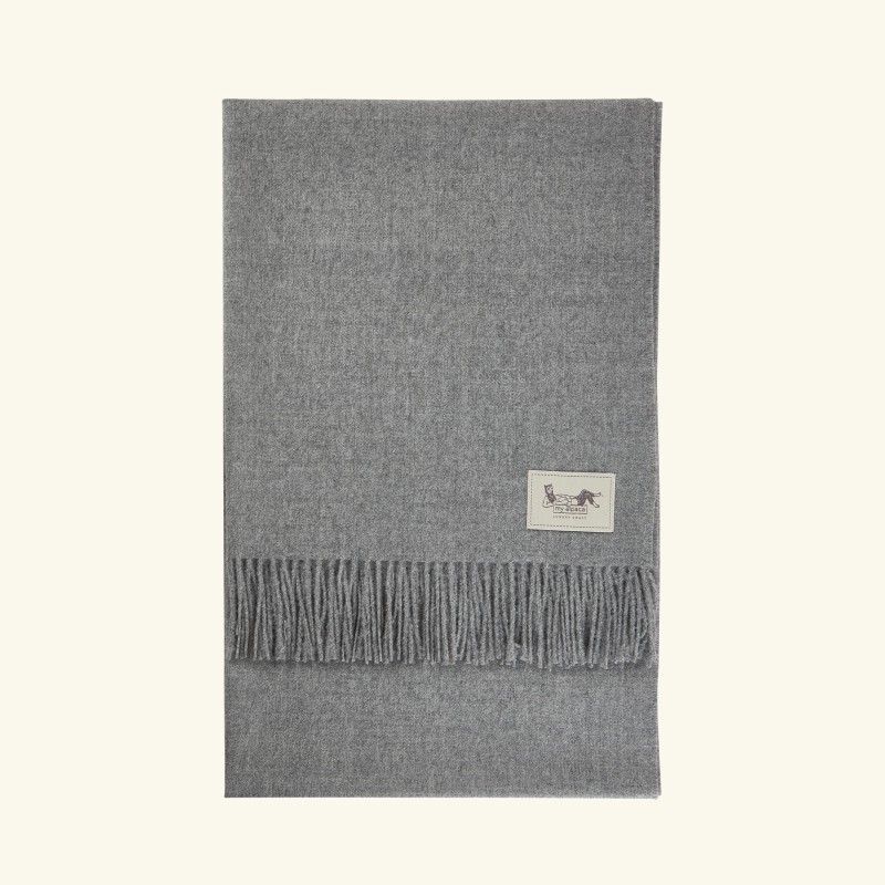 Szal z alpaki classic 100% baby alpaca - silver