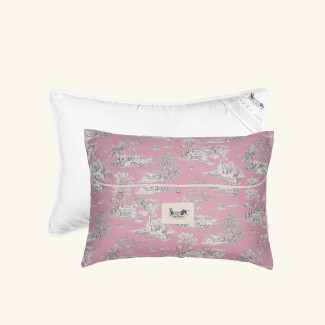 Poduszka z alpaki JUNIOR niska | Toile de MyAlpaca Pink