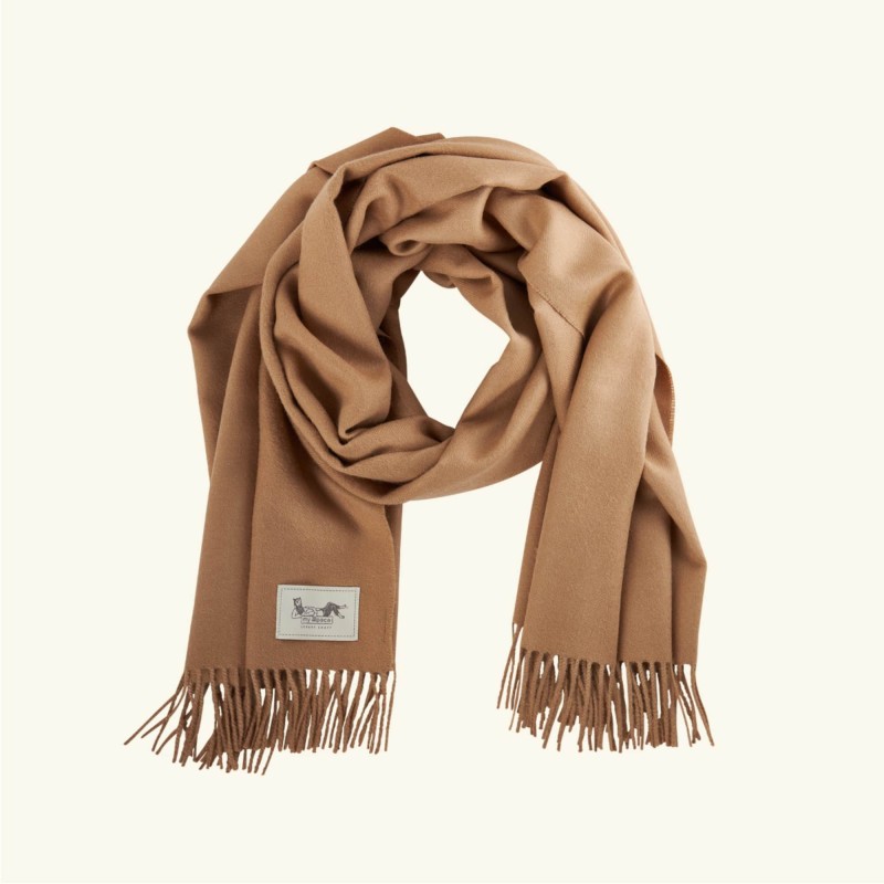 Szal z alpaki classic 100% baby alpaca - camel