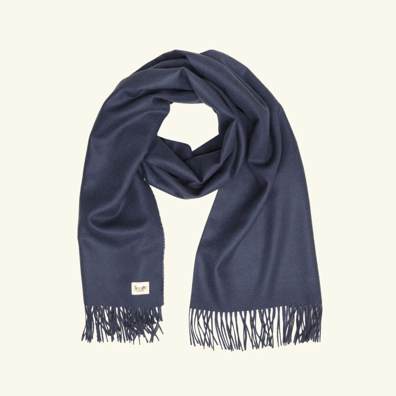 Szal z alpaki classic 100% baby alpaca - indigo