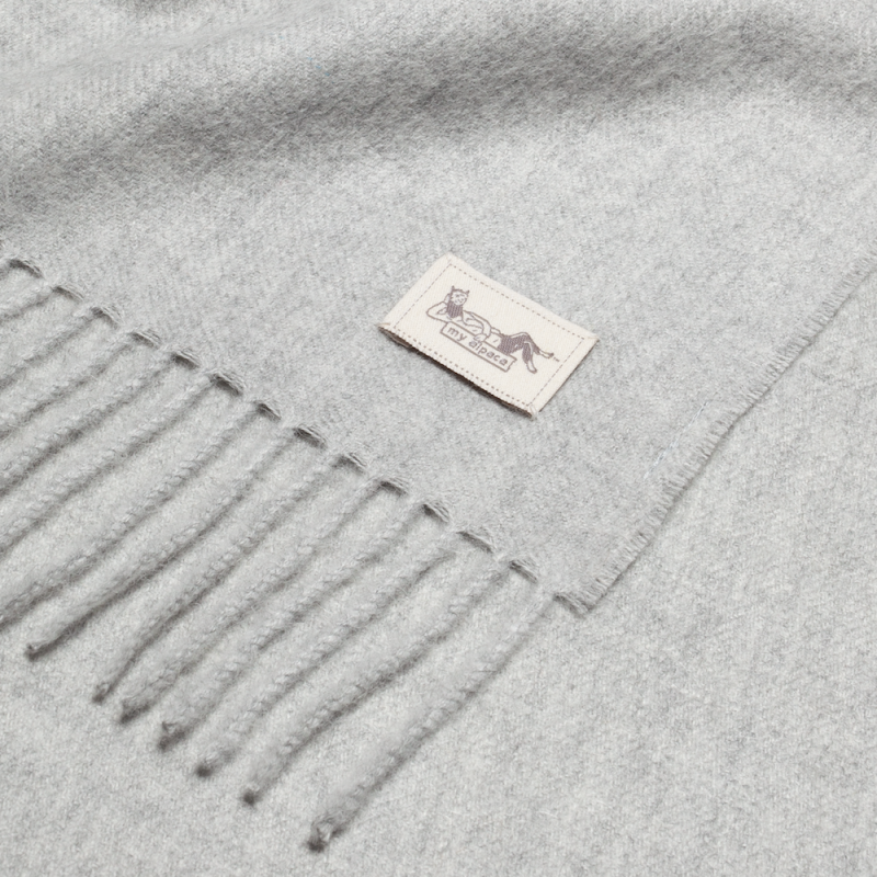 Szalik z alpaki classic 100% baby alpaca - silver
