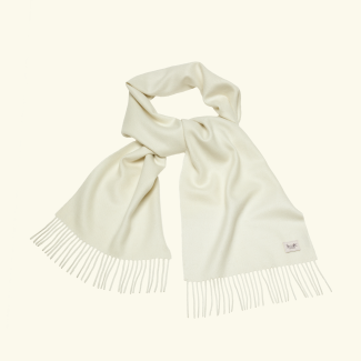 Szalik z alpaki classic 100% baby alpaca kość słoniowa