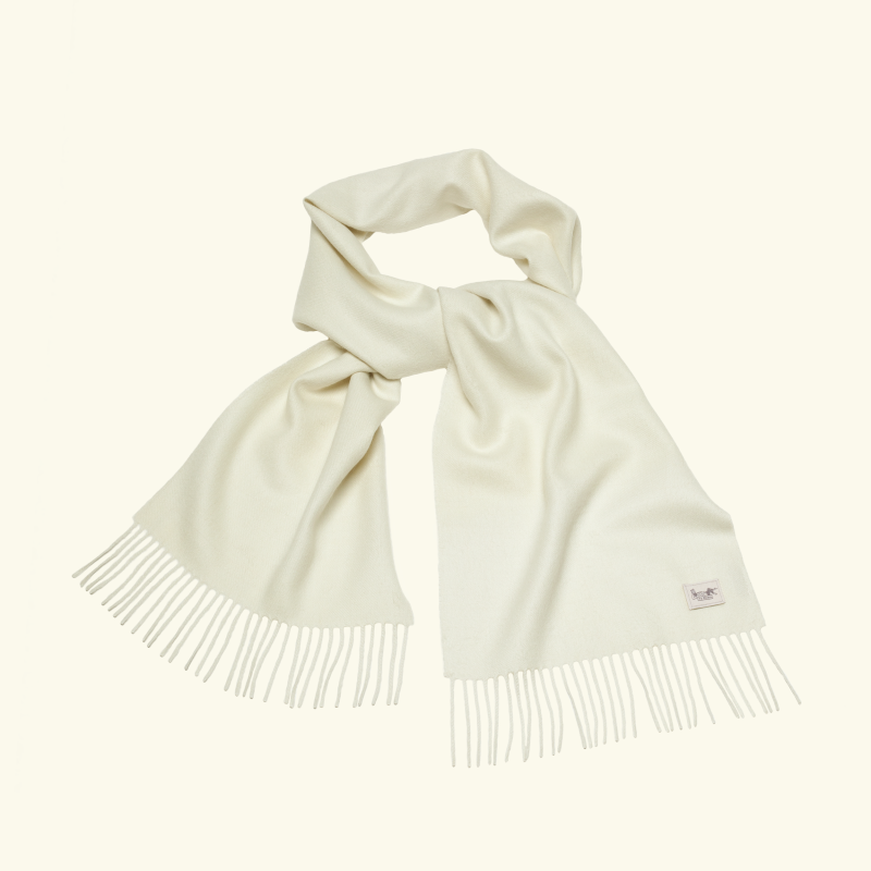 Szalik z alpaki classic 100% baby alpaca - ivory
