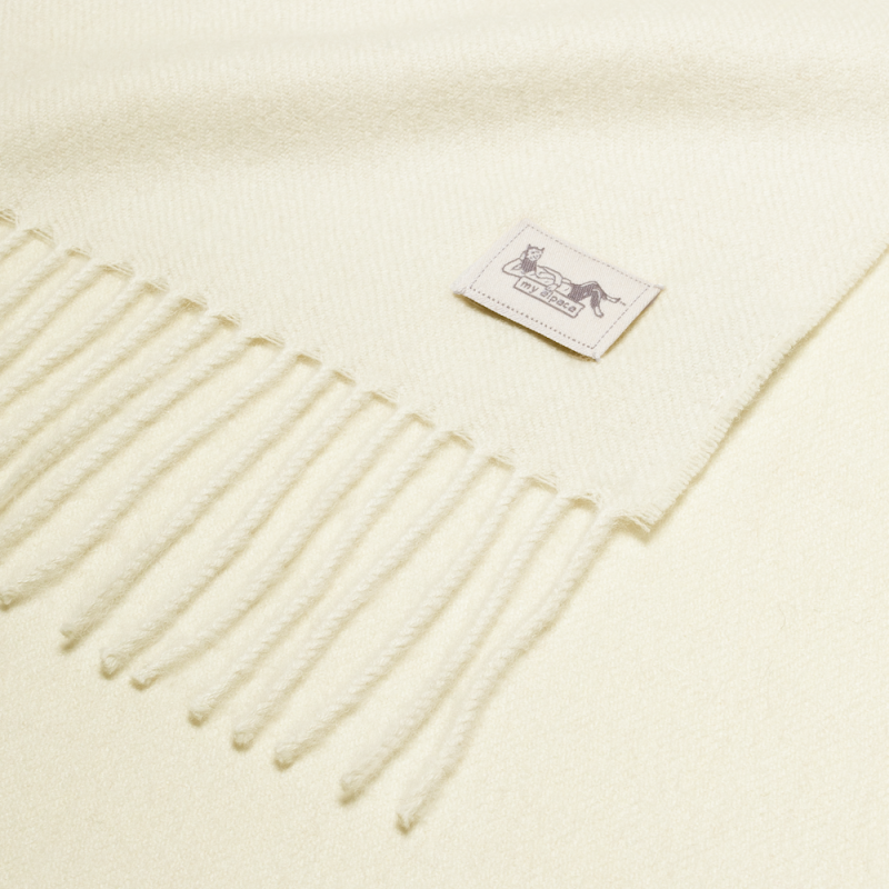 Szalik z alpaki classic 100% baby alpaca - ivory