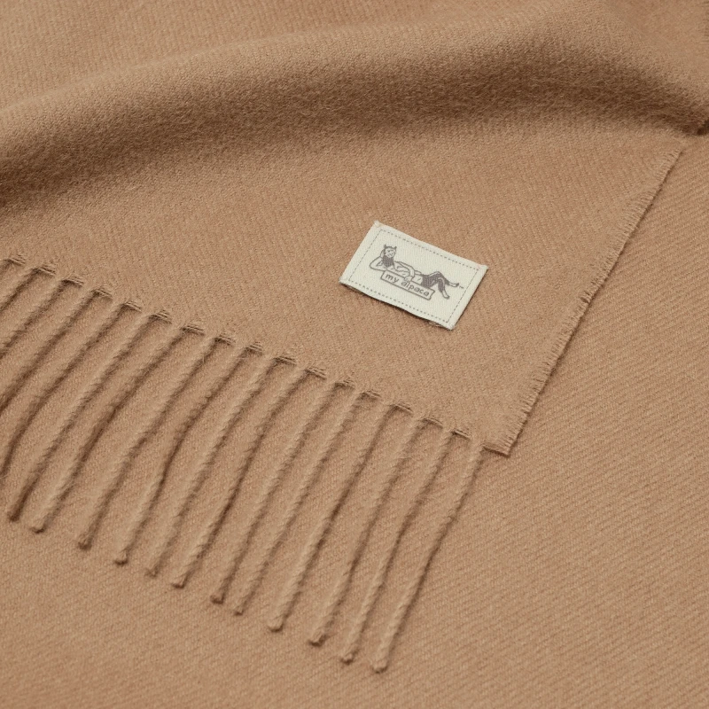 Szalik z alpaki classic 100% baby alpaca camel