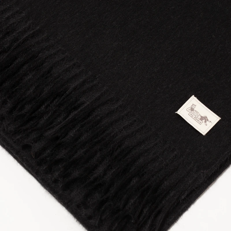 Szal Suri baby alpaca black
