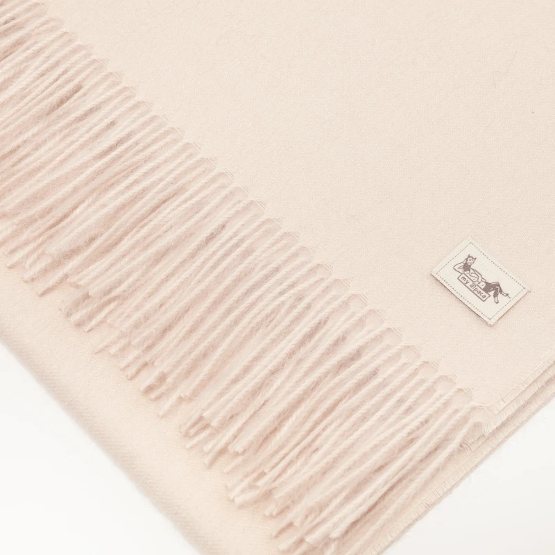Szal Suri baby alpaca cream rose