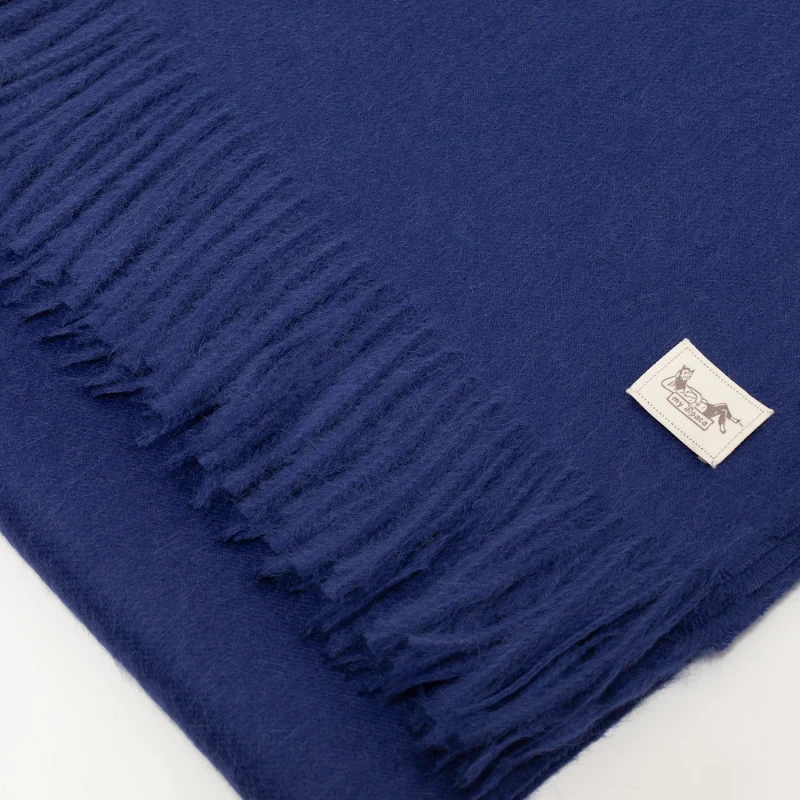 Szal Suri baby alpaca cobalt