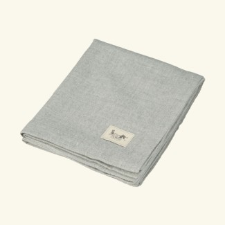 Pled dla dziecka 100% baby alpaca srebrny 